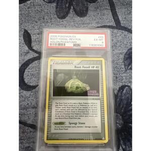 Pokemon ROOT FOSSIL 80/92 (Stamped Reverse Holo) Legend Maker -PSA 6
